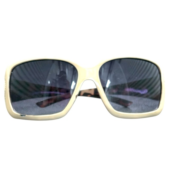 Vintage Glam Acrylic Sunglasses with Purple Tint & Bling Accents - Picture 1 of 15